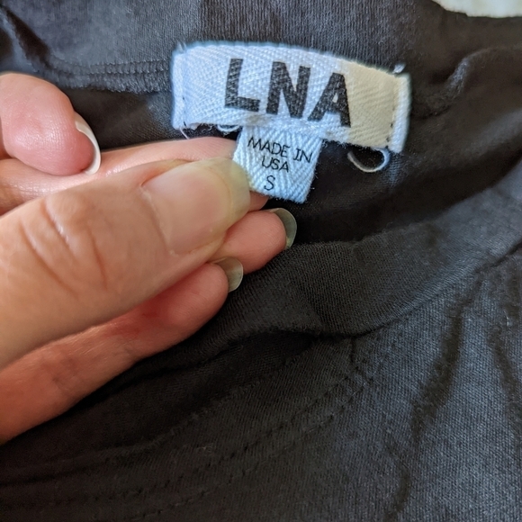 LNA revolve double cut tank black 100% Cotton small - Picture 10 of 14